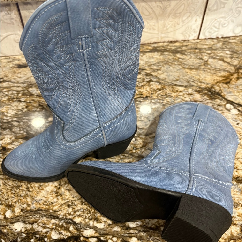 Blue Western Cowboy Boots